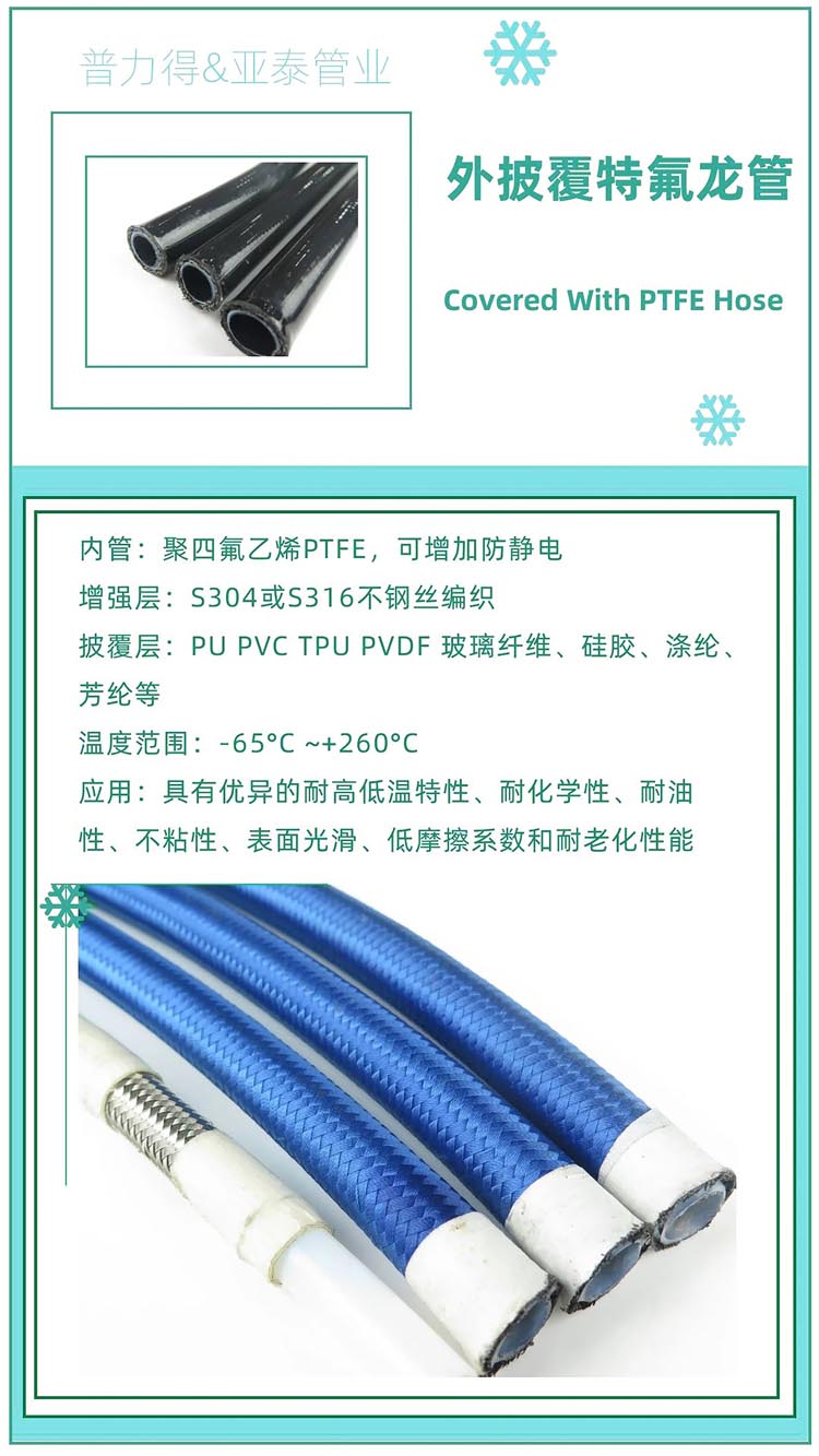 Teflon hose with excellent performance