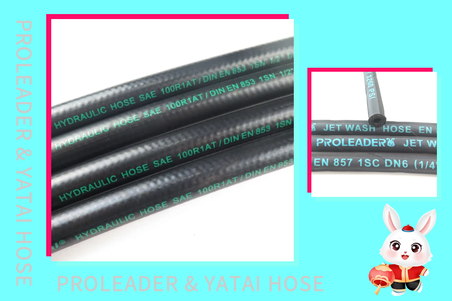 Hot cold water municipal cleaning hose let’s contract