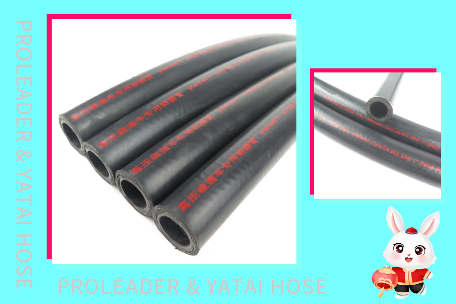 Hot cold water municipal cleaning hose let’s contract